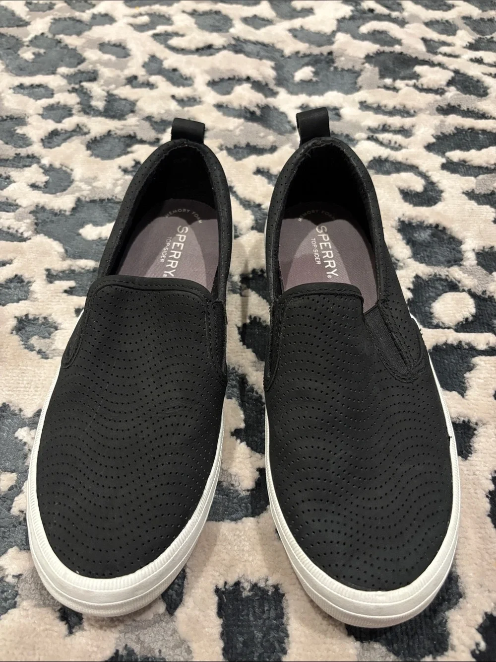 Sperry Black Slip-On Sneakers